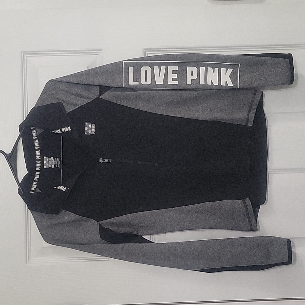 Victoria Secret Ultimate Pink Half Zip Jacket Size XS